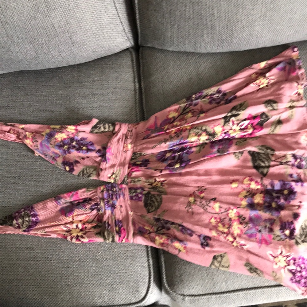 Pink mini dress